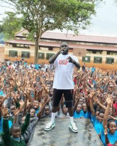 Mc ollo hosting one of the student events