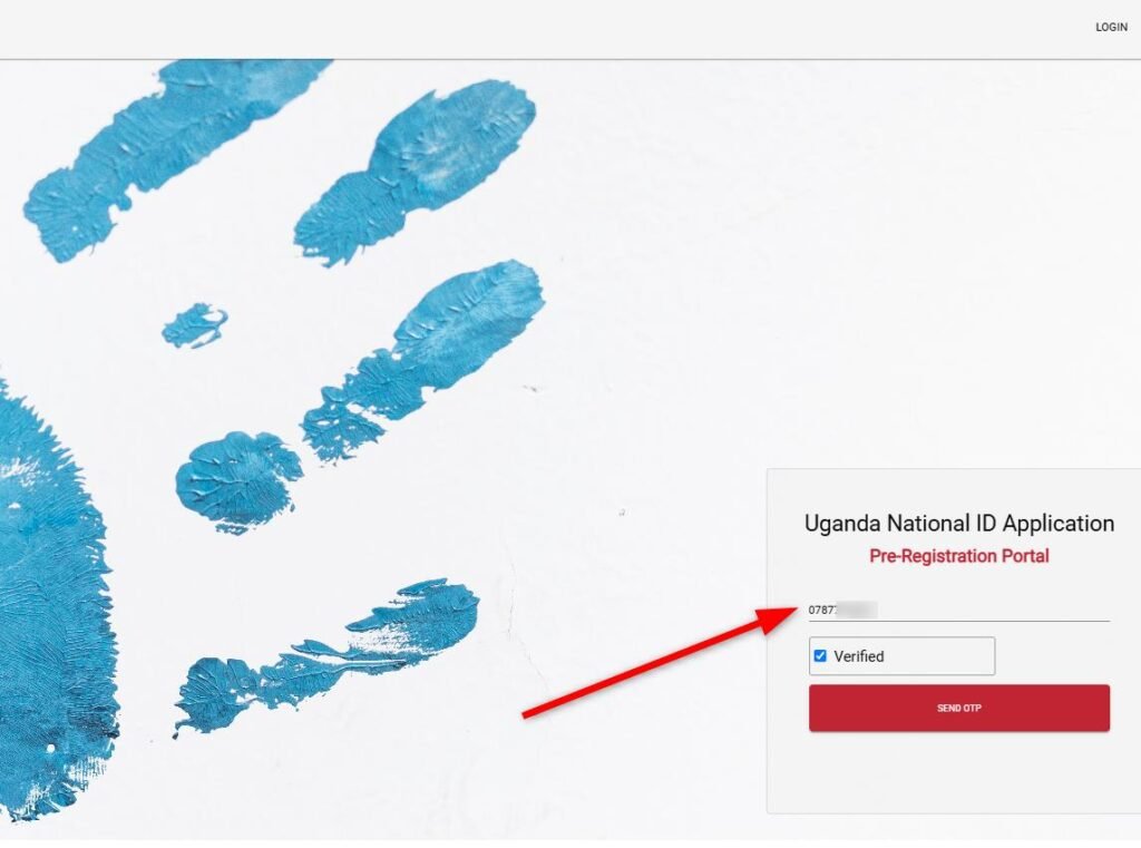 Screenshot of NIRA portal